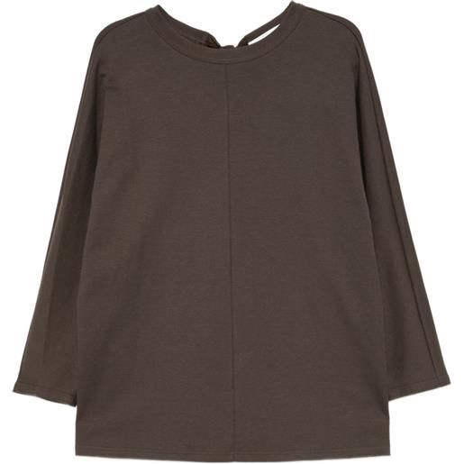 YEAREAST blusa con fiocco - marrone