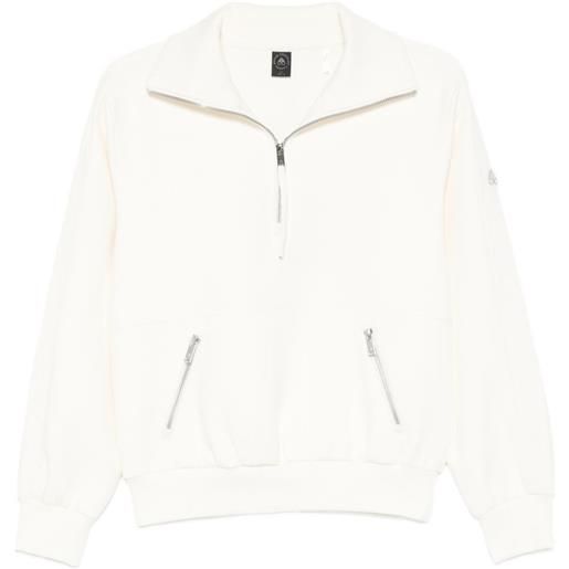 Moose Knuckles felpa mix media con zip - toni neutri