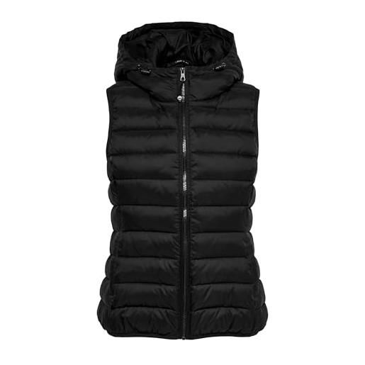 Only onlnewtahoe hood waistcoat otw noos, gilet donna, nero, l