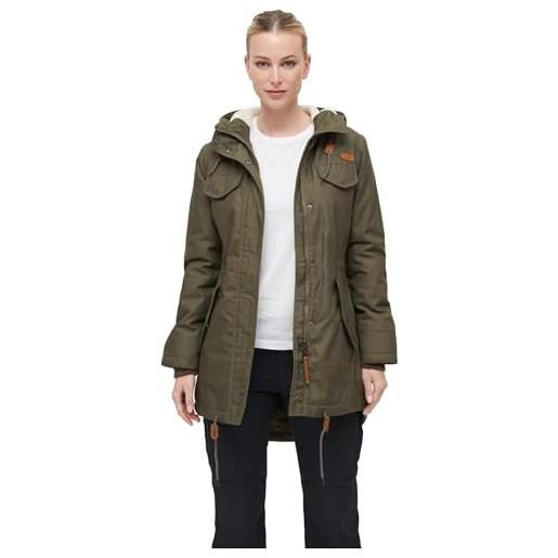 Brandit women marsh lake parka, donna, olive, xl