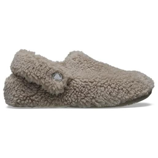 Crocs classic cozzzy slipper t, pantofole unisex - bambini e ragazzi, nero, 25/26 eu