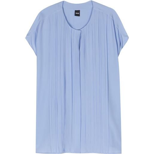 BOSS blusa berita con punto smock