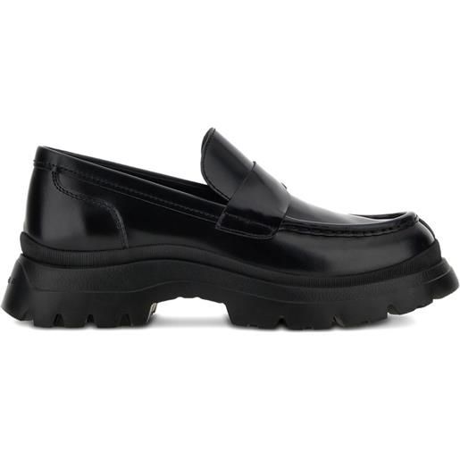 Hogan mocassini con punta tonda - nero