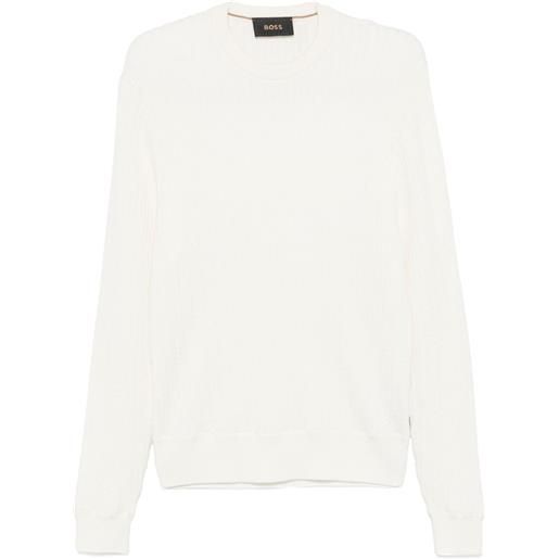 BOSS maglione eldo - bianco