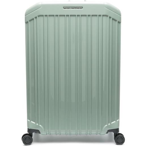 PIQUADRO trolley con inserti - verde