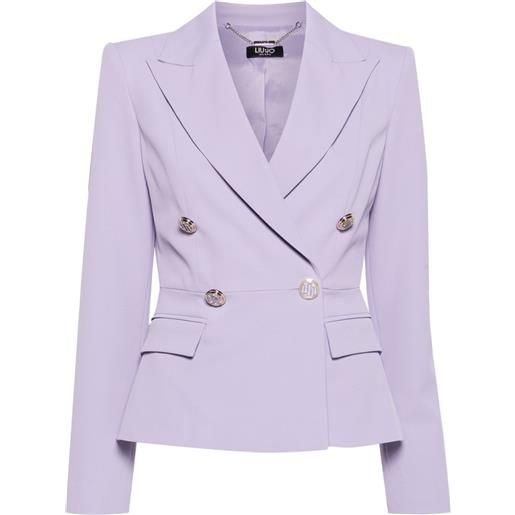 LIU JO blazer doppiopetto - viola