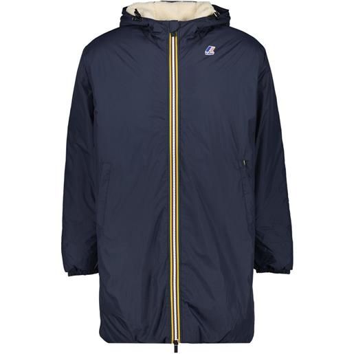 K-Way parka le vrai 4.0 eiffel east orsetto - blu
