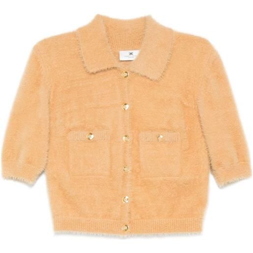 Elisabetta Franchi cardigan crop - toni neutri
