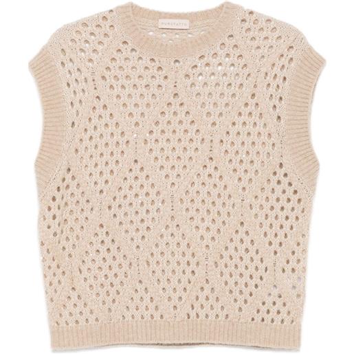 Purotatto canotta crop - toni neutri