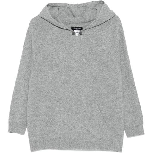 Fabiana Filippi felpa con cappuccio - grigio