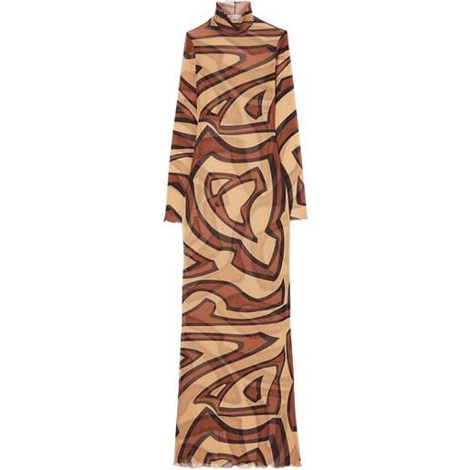 PUCCI abito a collo alto - toni neutri