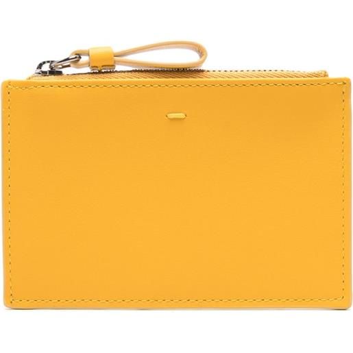 Doucal's portacarte con logo goffrato - giallo