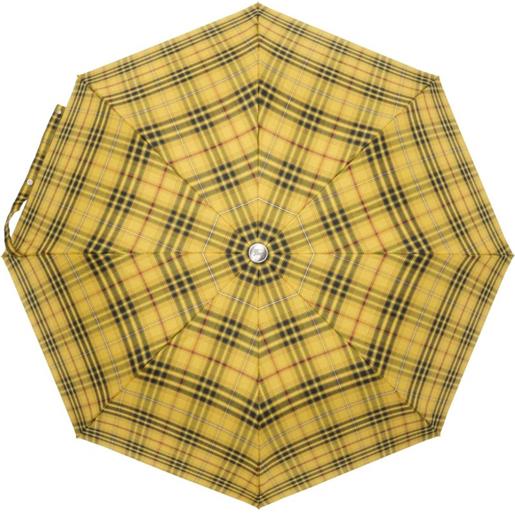 Burberry ombrello a quadri - giallo