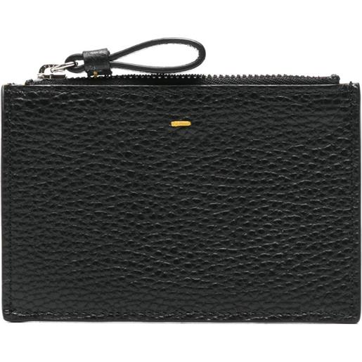 Doucal's portacarte con logo goffrato - nero