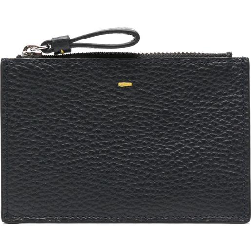 Doucal's portacarte con logo goffrato - blu