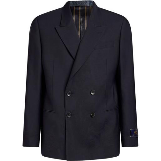 ETRO giacca doppiopetto - blu