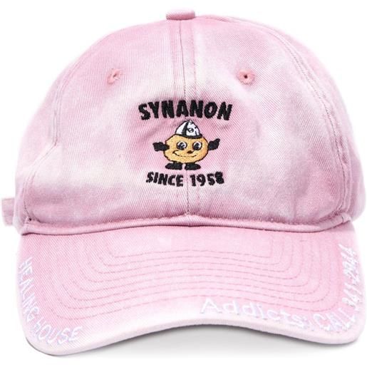 Paly cappello da baseball effetto schiarito - rosa