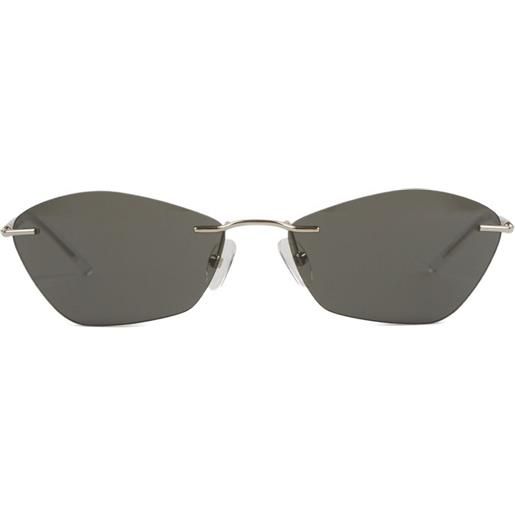Alexander McQueen Eyewear occhiali da sole geometrici - grigio