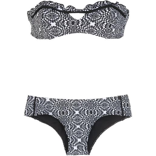 Amir Slama bikini a righe - nero
