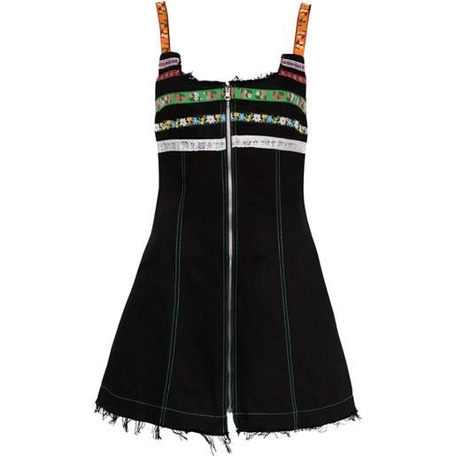 CORMIO abito corto denim lindsey - nero