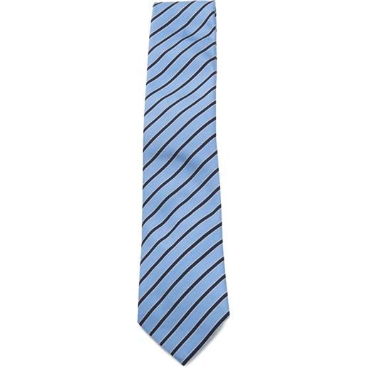 Zegna cravatta a righe - blu