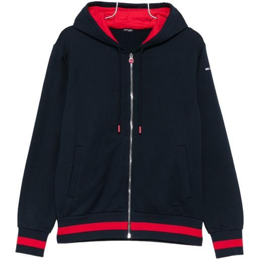 Kiton tuta sportiva con banda a contrasto - blu