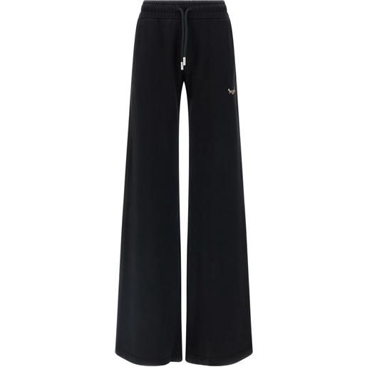 Off-White pantaloni bookish flowers - nero