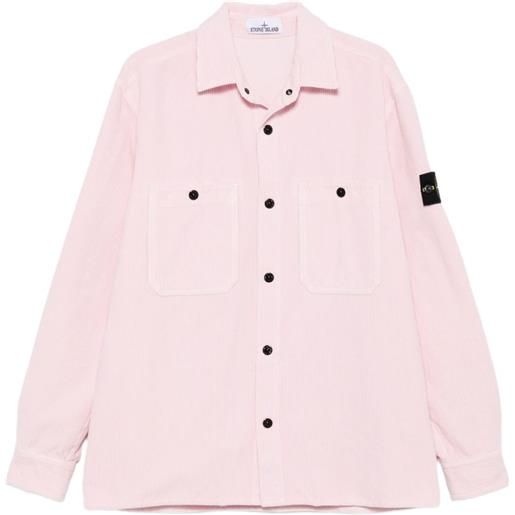Stone Island camicia a coste - rosa