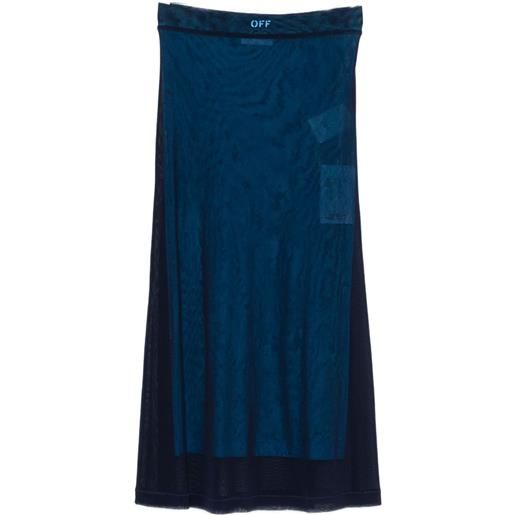 Off-White gonna midi - blu