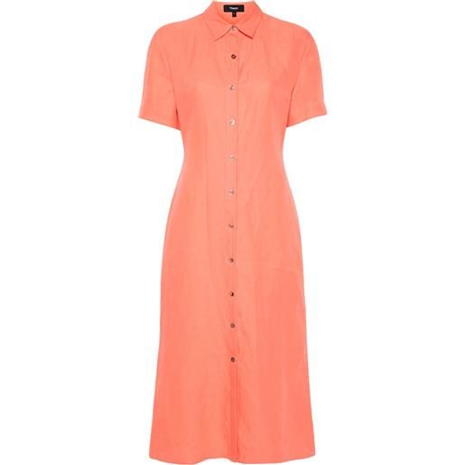 Theory abito midi - arancione