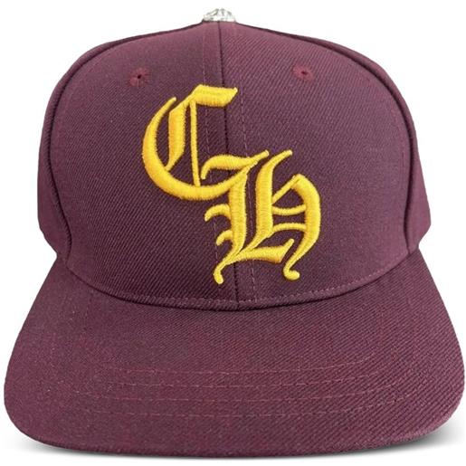 Chrome Hearts cappello da baseball con logo ricamato - rosso