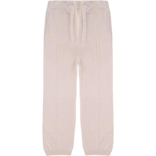 Laneus pantaloni in maglia con coulisse - toni neutri