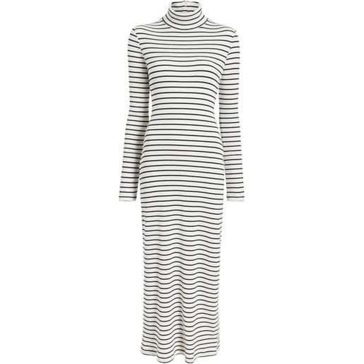 Proenza Schouler White Label abito midi frances a righe - bianco