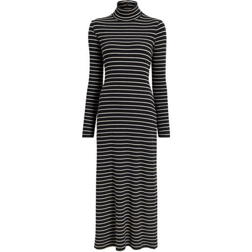 Proenza Schouler White Label abito midi frances a righe - nero