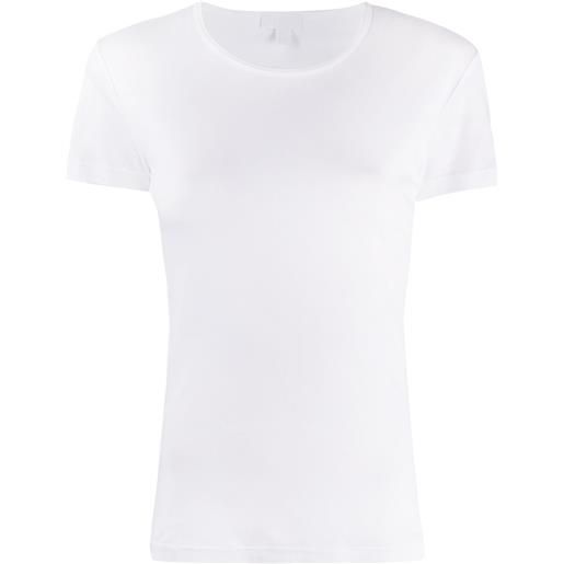 Sunspel t-shirt a girocollo sea island - bianco