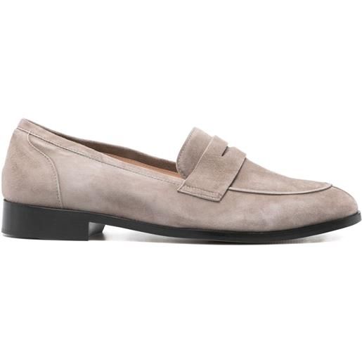 P.A.R.O.S.H. mocassini penny in pelle scamosciata - toni neutri