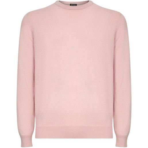 Zegna maglione girocollo in cashmere - rosa