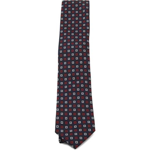 Zegna cravatta a quadri - blu