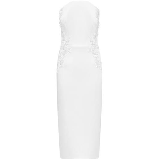 Rebecca Vallance abito midi xanthe - bianco