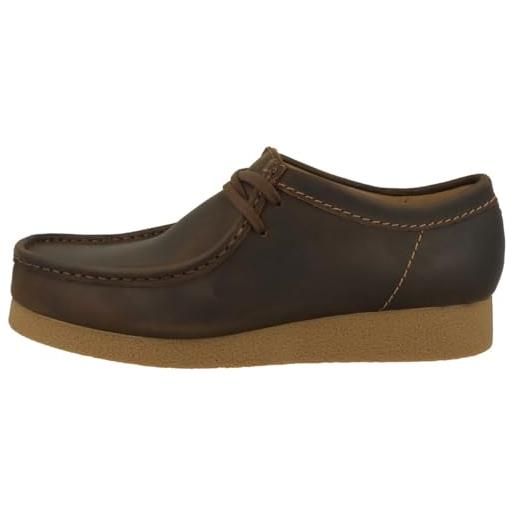 Clarks wallabeeevo - scarpe stringate da donna, dark olive sde, 