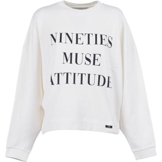 ELISABETTA FRANCHI felpa con stampa lettering