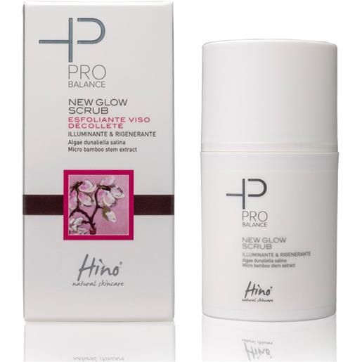 Hino Natural Skincare hino linea pro balance new glow scrub esfoliante rigenerante viso décolleté 50ml