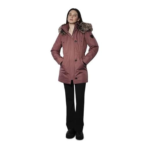 ONLY parka lungo da donna, marrone rosa, xs