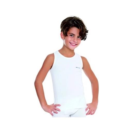 Enrico Coveri canotta bimbo/ragazzo in cotone elasticizzato confeaione da 3 (it, età, 3 anni, 4 anni, regular, bianco)