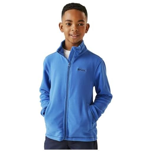 Regatta 'king ii' pile leggero con cerniera su tutta la lunghezza fleece, unisex bambini, navy/navy, 11-12