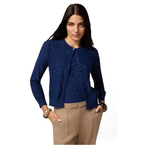Oltre: cardigan corto con paillettes blu. Xl stagione autunno inverno 2025