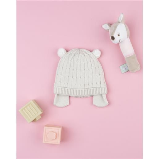 Prénatal cappello in tricot beige con orecchie