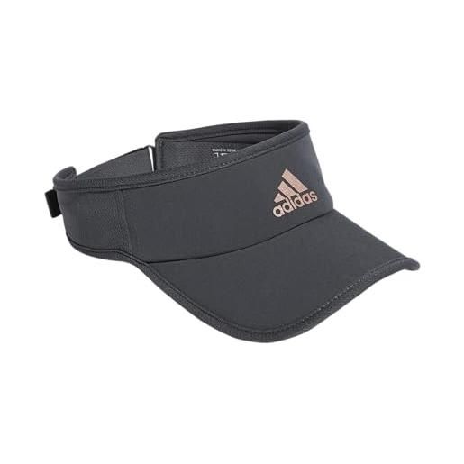 Adidas women's superlite performance visor, grey six/rose gold, one size