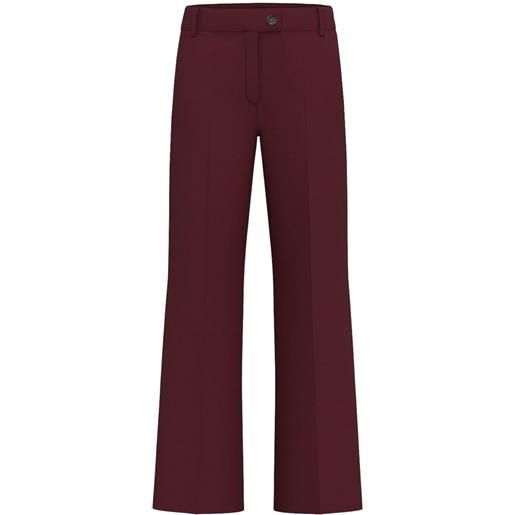 EMME MARELLA pantalone gamba larga diagonale b elastico donna