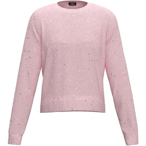 EMME MARELLA maglia girocollo mix pailettes donna